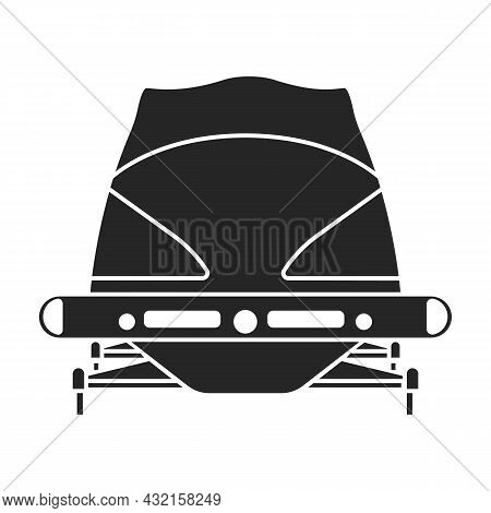 Bobsled Vector Icon.black Vector Icon Isolated On White Background Bobsled.