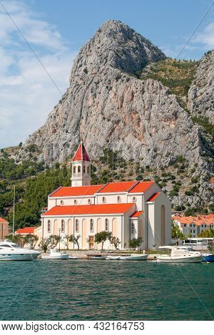 Omis, Croatia - 09 04 2015: The Church Of St. Petra - Priko