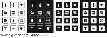 Set Buffalo Skull, Pointer To Wild West, Bang Boom, Gun Comic, Dynamite Bomb, Pan Flute, Cactus Peyo