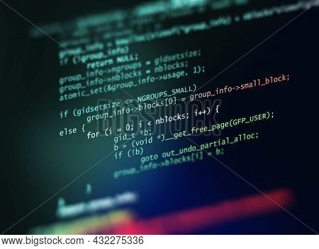 Programming Code Abstract Technology Background Of Software Developer And  Computer Script 3d Illust
