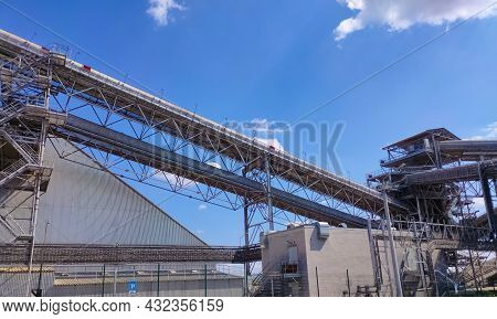 Loading Corn For Storage At A Grain Elevator