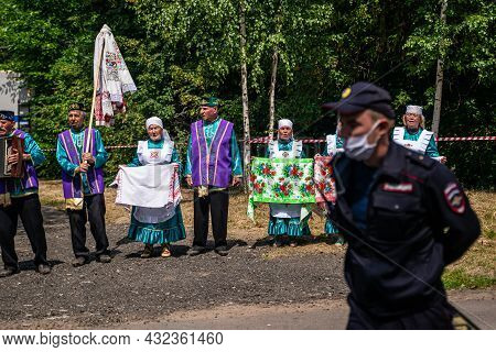 Kazan, Russia, June 26 2021. The Tatar Ethnic Holiday Sabantui, End Of Field Works.