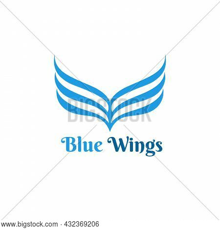 Royal Wing,eagle Logo, Fly Logo Template. Stock Vector Illustration Isolated