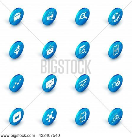 Set Work Search, Search Data Analysis, Financial Growth, Sales Funnel With Chart, Graph Infographic,