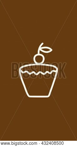 Сake For Posters, Brochures, In The Form Of An Icon, For Bars Or Restaurants.