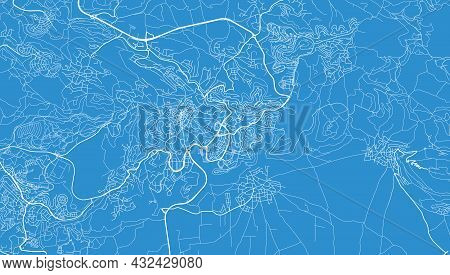 Urban Vector City Map Of Nazareth, Israel, Middle East