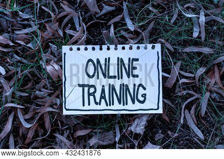 Inspiration Showing Sign Online Training. Word For Computer Based Training Distance Or Electronic Le