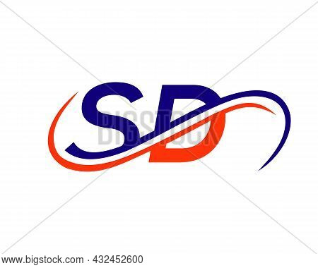 Sd Logo Design. Sd Letter Linked Business Logo. Sd Logo Design For Financial, Development, Investmen