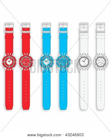 Orologio colorato