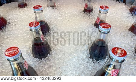 A Bin Of Iced Down Cheerwine Soft Drink