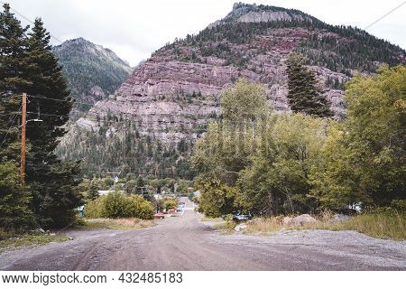 Dirt Roads In The Residential Area Of Ouray Colorado Along The Millon Dollar Highway