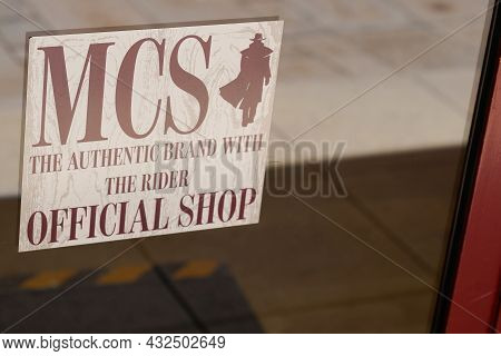 Bordeaux , Aquitaine  France - 09 05 2021 : Mcs Official Shop Brand Text And Logo Sign Front Of Stor