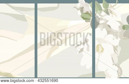 Abstract Flower Design Concept. Abstract Flower Illustration.