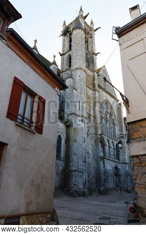 Church Notre-dame De Moret-sur-loing. Moret-sur-loing Is A Commune In Seine-et-marne Department In T
