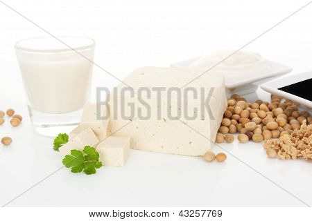 Fondo del concepto de soja.
