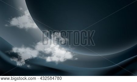 Futuristic galaxy border background in gray minimal style