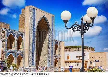 Bukhara, Uzbekistan - May 1, 2019: Architecture Of Historic Centre Of Bukhara, Uzbekistan.