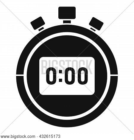 Stopwatch Arrow Icon Simple Vector. Stop Clock. Watch Timer