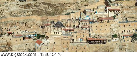 Mar Saba Greek Orthodox Monastery In Israel.