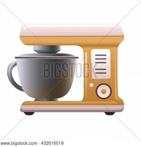 Food Machine Icon Cartoon Vector. Kitchen Mixer. Blender Processor