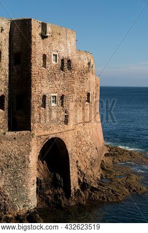 Fort São João Baptista Of Berlengas, Without People, Seen From Berlenga Island, In Portugal, Near Pe