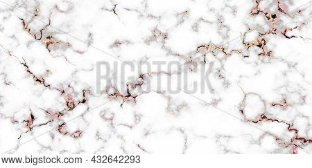 Black Marble Texture On White Background With Gold Color