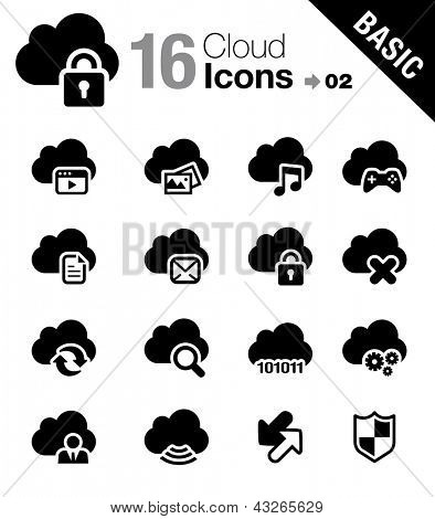 Basic - Cloud computing Icons