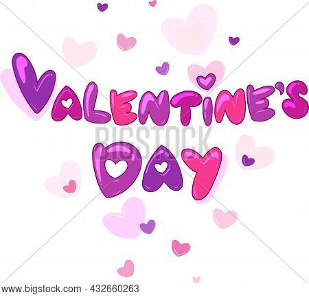 Bold Sweet Font Love. Font With Hearts