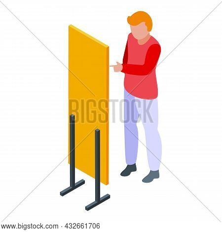 Boy Ego Icon Isometric Vector. Egocentric Narcissism. Selfish People