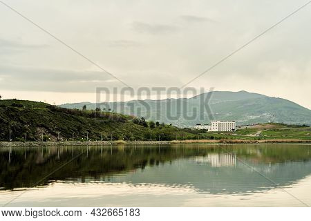 View Of The Beautiful Lake Lisi. Lisi Park In Tbilisi, Georgia