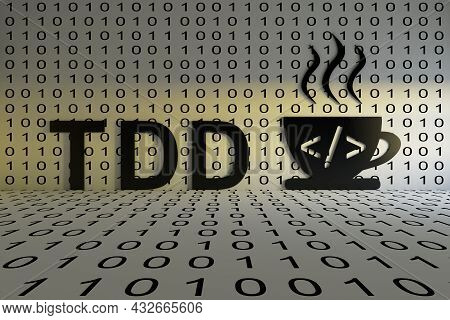 Tdd Concept Text Sunlight 3d Render Illustration