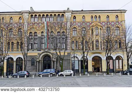 Sofia, Bulgaria - December 03, 2014: Beautiful Building Of The Faculty Of Theology At Sofia Universi