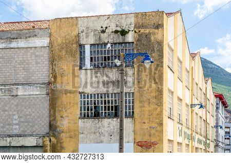 Santona, Spain - July 4, 2021: View Of An Old Fish Canning Factory In The Village Of Santona, Known