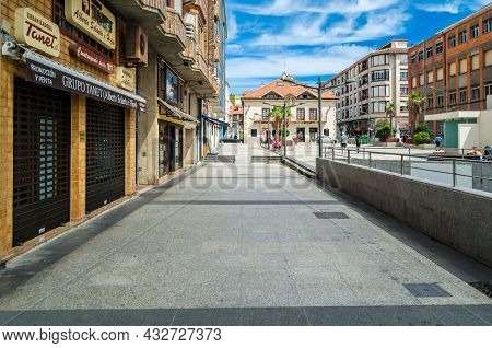 Santona, Spain - July 4, 2021: Urban Scene In The Village Of Santona, Cantabria, Northern Spain