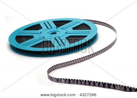 blau Film Reel s Kurve