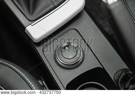 Novosibirsk, Russia - July 08, 2021:  Renault Arkana, Close Up 2wd, Auto, Lock  Button Switches Cont