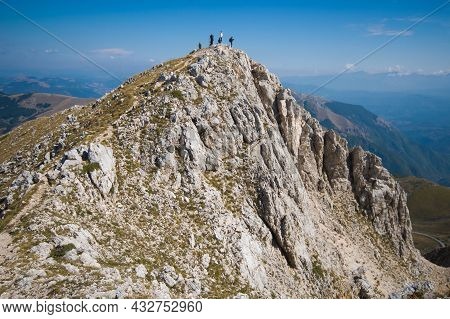 View Of The Summit Of Terminilletto Peak In Lazio