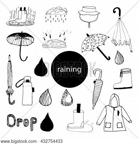 A Set Of Vectors On The Theme Of Rain