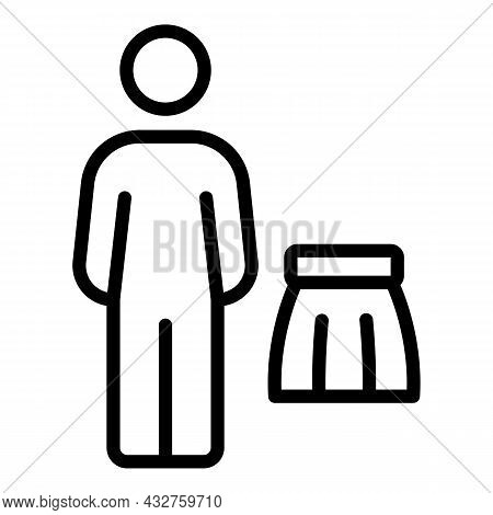 Social Male Stereotype Icon Outline Vector. Gender Discrimination. Career Inequality