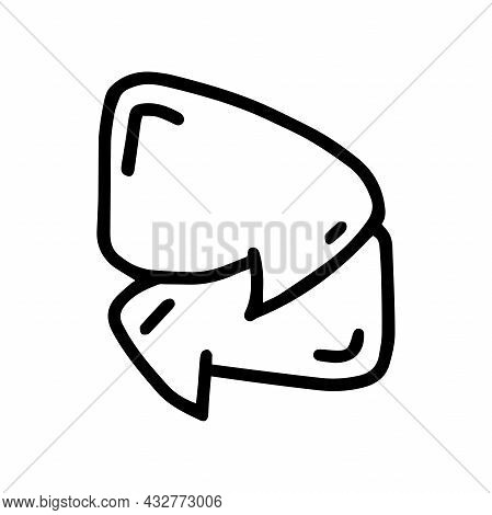 Speech Bubble Line Vector Doodle Simple Icon