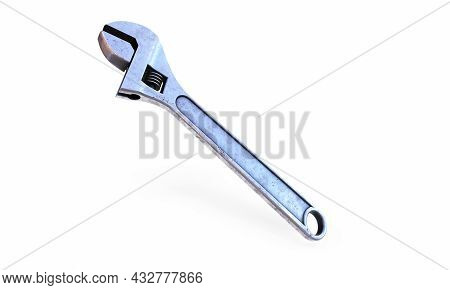 Adjustable Wrench 3d Render Isolated On White Background Without A Shadow