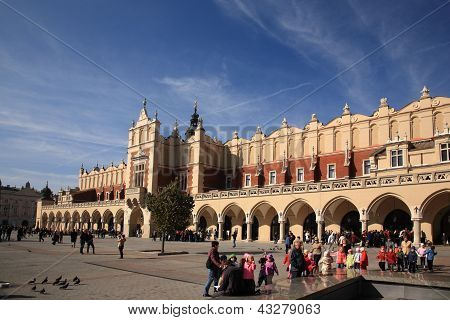 La Halle aux draps, Cracovie, Pologne