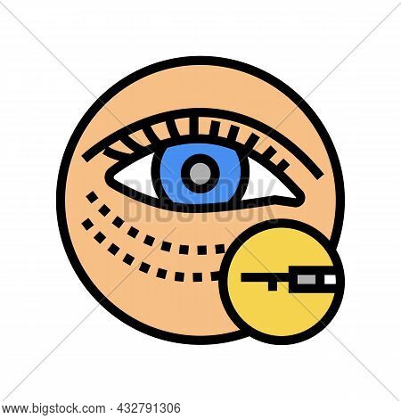 Eye Surgery Color Icon Vector. Eye Surgery Sign. Isolated Symbol Illustration