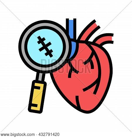 Heart Surgery Color Icon Vector. Heart Surgery Sign. Isolated Symbol Illustration