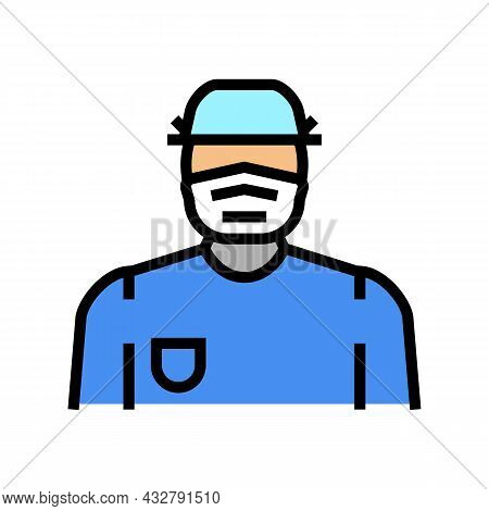 Doctor Surgery Color Icon Vector. Doctor Surgery Sign. Isolated Symbol Illustration