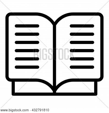 Reading Attention Icon Outline Vector. Effective Read. Text Information