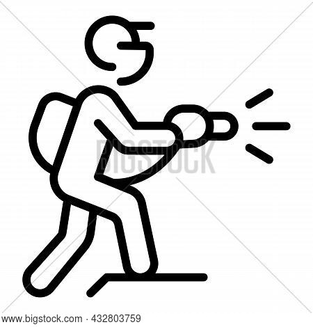 Chemical Hazard Icon Outline Vector. Toxic Substance. Safety Environment