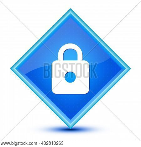 Https Icon Isolated On Special Blue Diamond Button Illustration