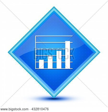 Analysis Icon Isolated On Special Blue Diamond Button Illustration