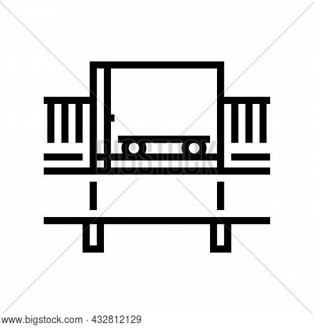 Bulk Handling System Line Icon Vector. Bulk Handling System Sign. Isolated Contour Symbol Black Illu